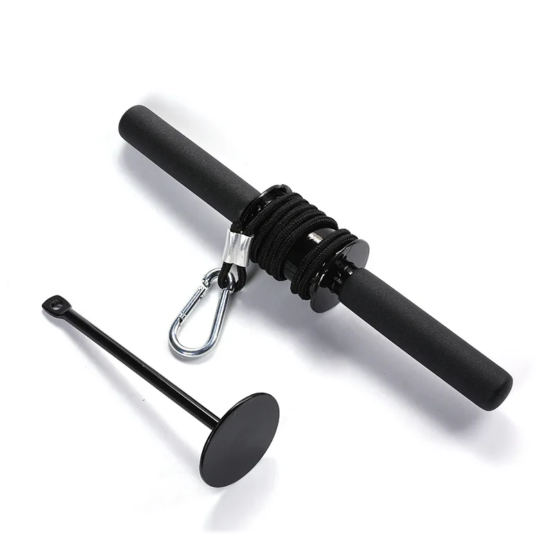 Arm Strength Trainer Weight Lifting Rope Waist Roller Power Stick Gym Fitness Forearm Trainer Strengthener Hand Gripper Strength Triceps Exerciser