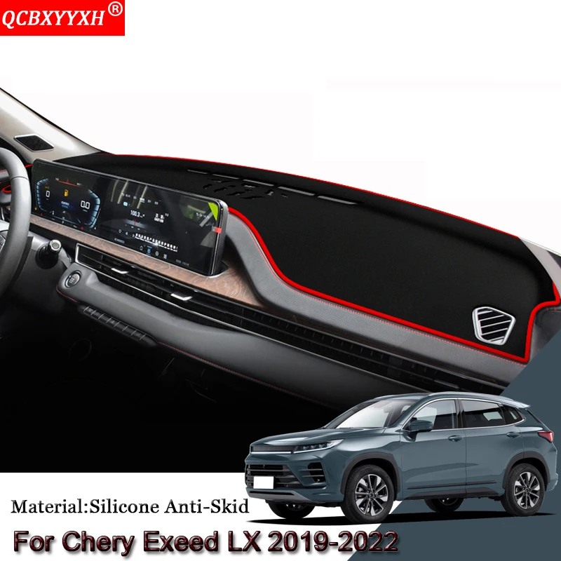 

Car Styling Auto Dashboard Protective Mat Shade Cushion Pad Rose Carpet Mat Cover Car Accessories For Chery Exeed LX 2019-2022