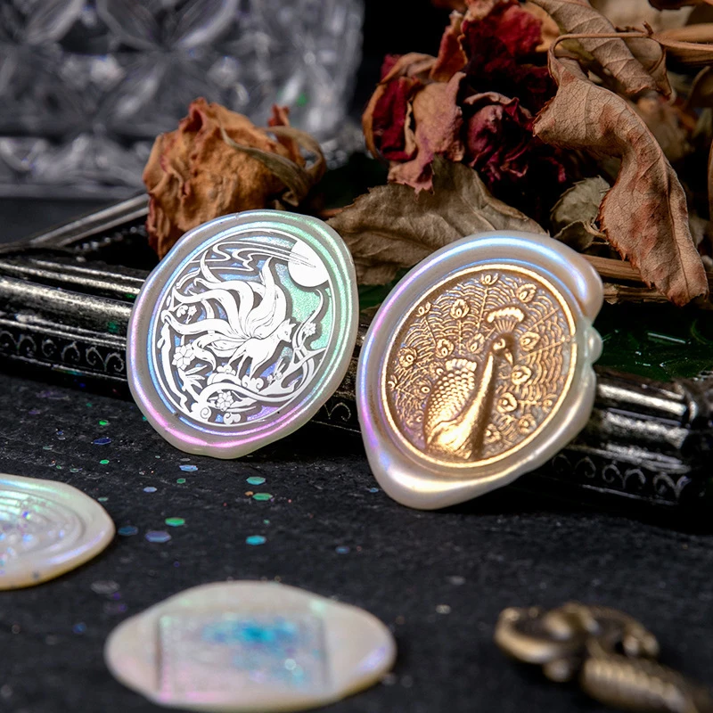Wax Seal Stamp Fire lacquer Seal Gold Powder Enamel Paste Scrapbook Material Printing Decorative Invitation Coloring DIY