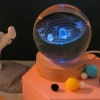 Crystal Ball Night Light Glowing 3D Astronaut Planetary Galaxy Bedside Lamp for Home Bedroom Desk Decor Creative Gift Ball Night 5