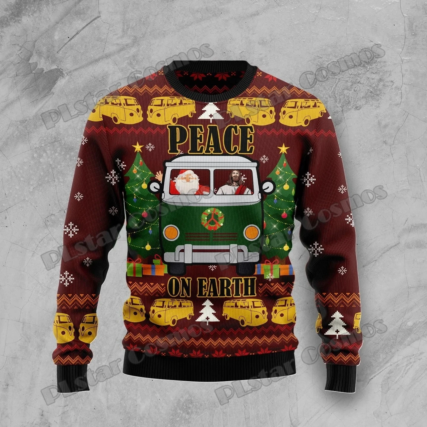 PLstar Cosmos Rottweiler Halloween 3D Printed Men's Ugly Christmas Sweater Winter Unisex Casual Knit Pullover Sweater ZZM29