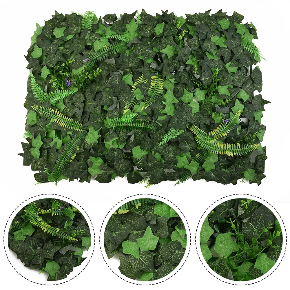 Artificial Plants Grass Square Plastic Lawn Plant Wall Panel Boxwood Hedge Greenery Green Decor For Hotels Living Wall Decor