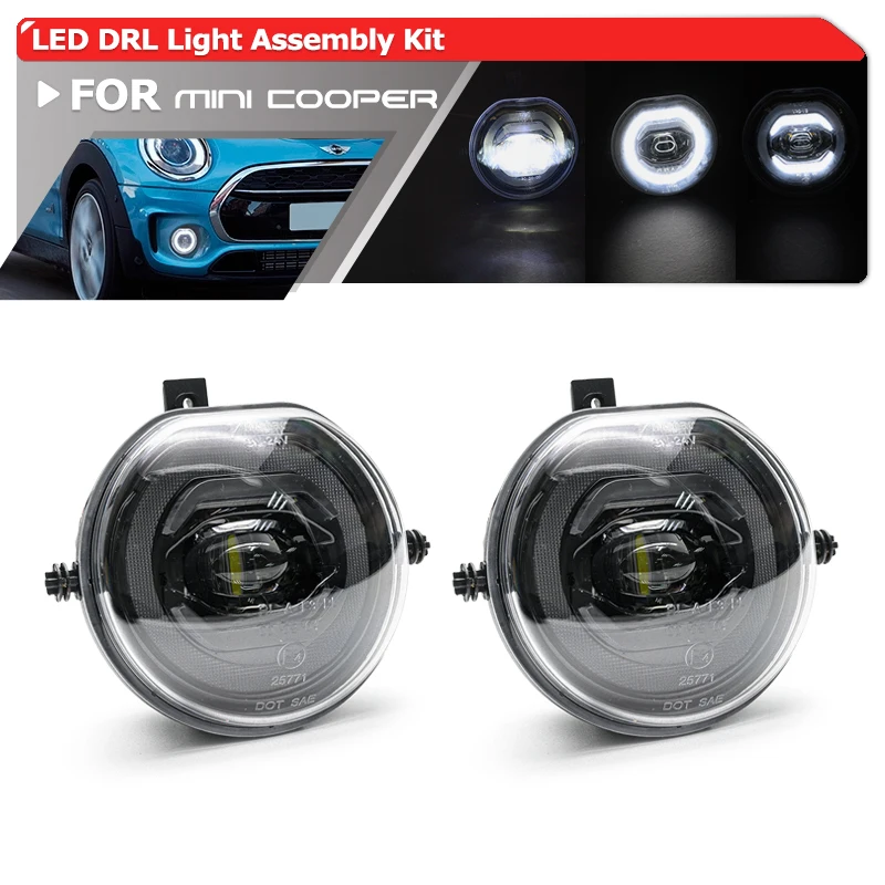 F56 Daytime Running Lamps MINI Cooper LED Fog Lights & DRL Assembly ...