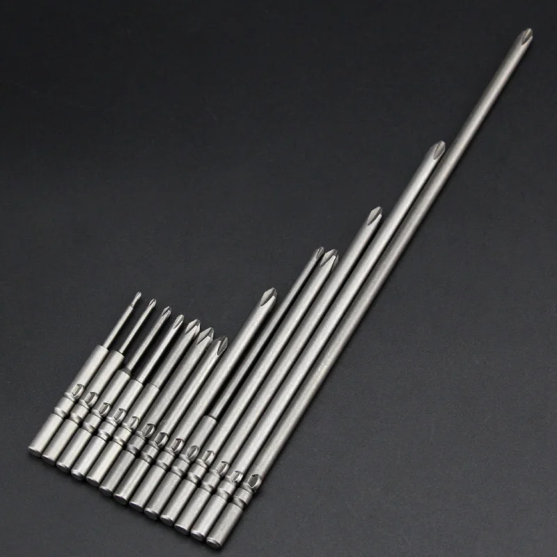 Schlitz-Schraubendreher-Bits Magnetisch 2 Mm - 24 Stück, 1/4" Sechskantschaft, Für Elektrische Schraubendreher