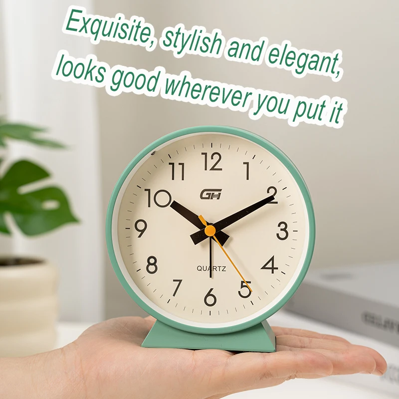Sleek Silent Alarm Clock for Home and Office Decor