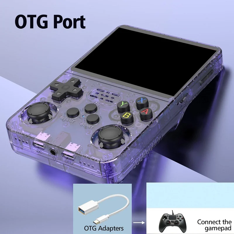 Handheld Game Console 3.5Inch IPS Screen 128G Classic Retro Consoles Arkos System Portable Pocket Video Game Player - 5