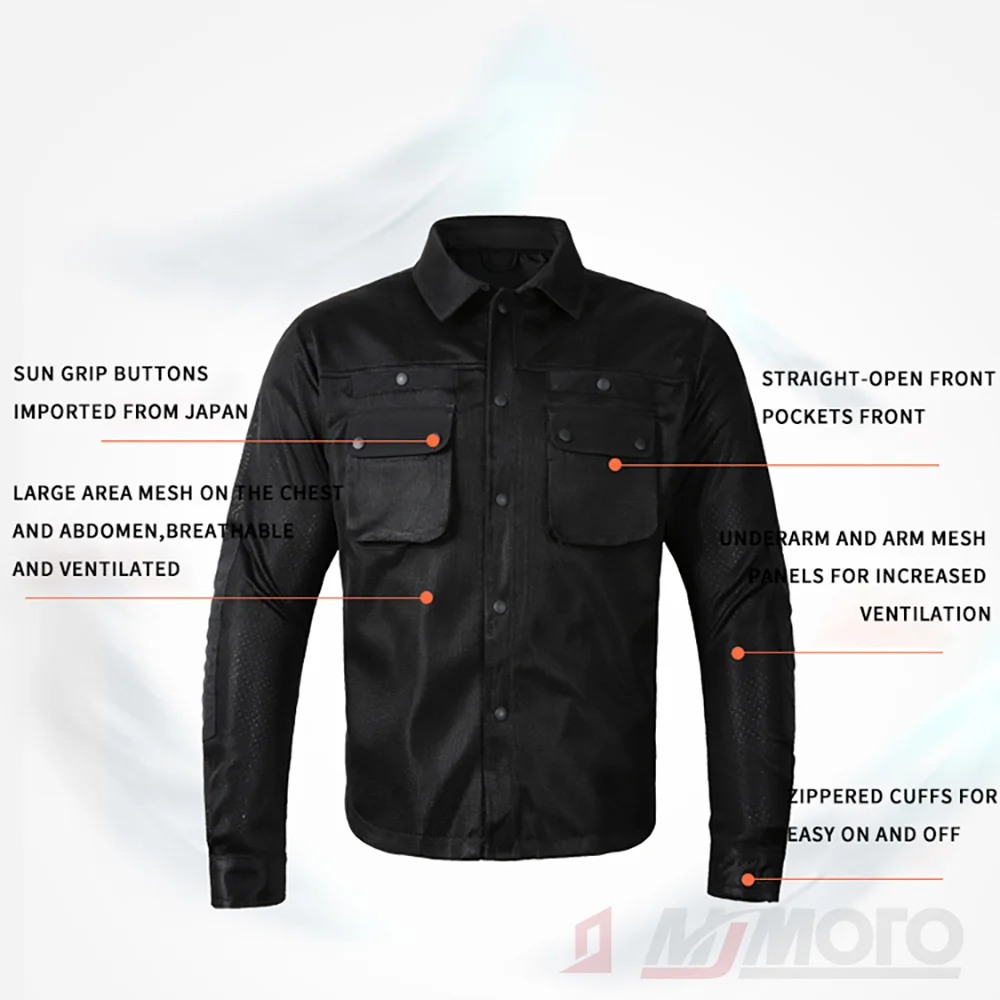 Summer Motorcycle Cycling Jacket Men Women Breathable Mesh Motocross Jacket With CE Protection Pads Motorbike Lightweight