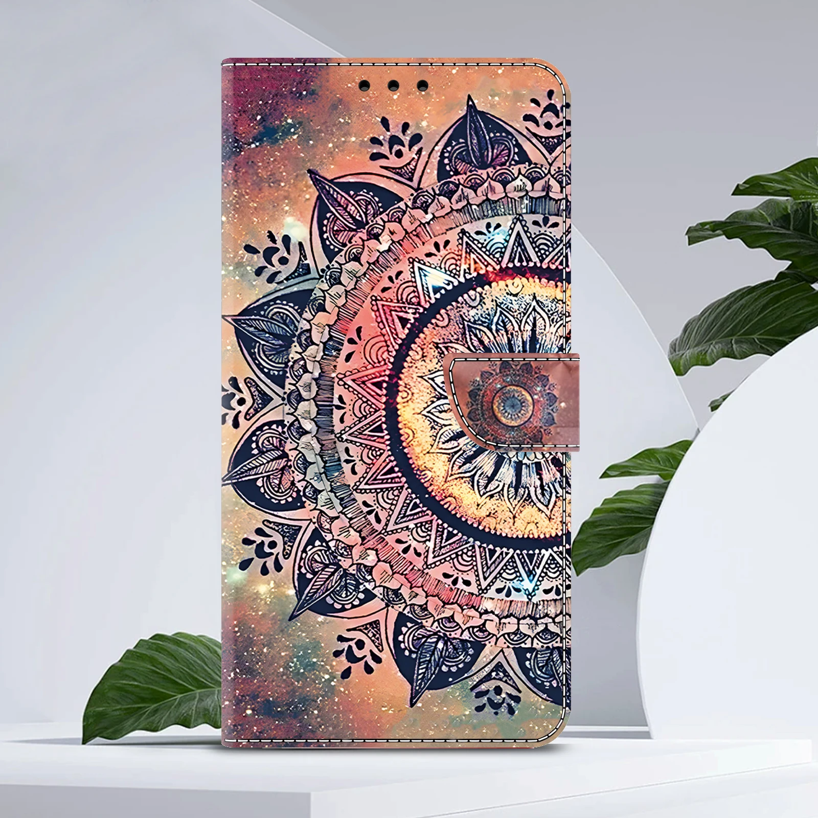 3D Magnetic Flip Leather Wallet Phone Case