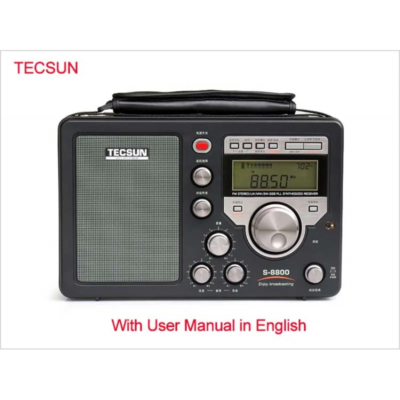 

AWIND TECSUN S-8800 Radio Portable SSB Dual Conversion PLL DSP FM/MW/SW/LW Full Band Radio Receiver with Remote Control