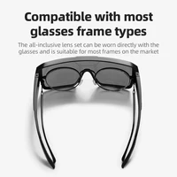 ROCKBROS – lunettes de soleil polarisées pour cyclisme, ensemble de Protection UV, monture pour myopie, course à pied, pêche, Cyling 3