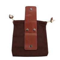 Étui de recherche de nourriture en plein air, sac de brousse en cuir, récolte de légumes, jardin, cueillette de fruits, outils de taille, rangement, pochette suspendue pour Camping 3