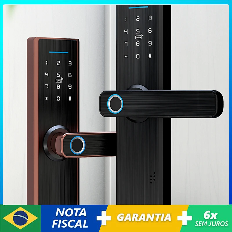 

Z50 Tuya APP Wifi Design Fingerprint Lock Electric Smart Door Lock Keyless Lock Password IC Card Key USB Charge For Smart Home