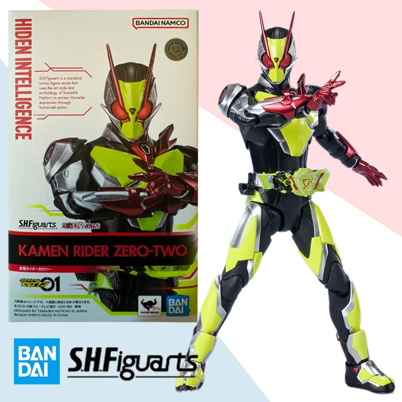 

Original Bandai Anime Action Figure Kamen Rider SHFiguarts 02 ZERO TWO Hiden Aruto ls Finished Model Kit Toy Gifts for Children