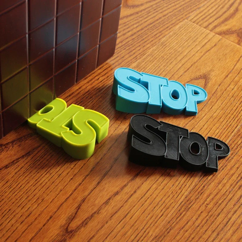 1 Pc Silicone Door Stopper Baby Safety 
