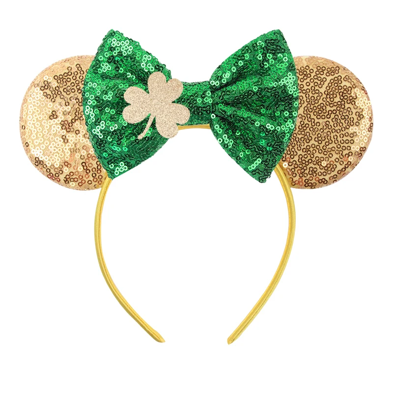 St. Patrick’s Glitter Mouse Ears Headband 6