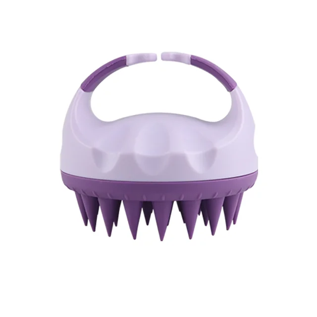 Shampoo Head Scalp Massage Brush Silicone Soft Skin Friendly Hair Washing Massager Comb SPA Massage Brush Beauty Salon Hair Tool 5