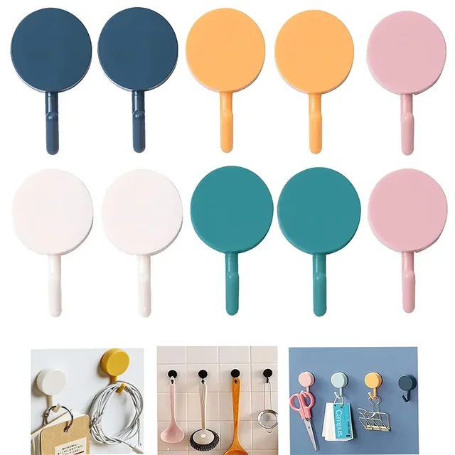 Crochets utilitaires adhésifs mignons, crochets à clés pour décoration murale, adaptés pour accrocher chapeau, clé, serviette, maison, cuisine, bureau, 20 pièces, 10 pièces, 5 pièces 1