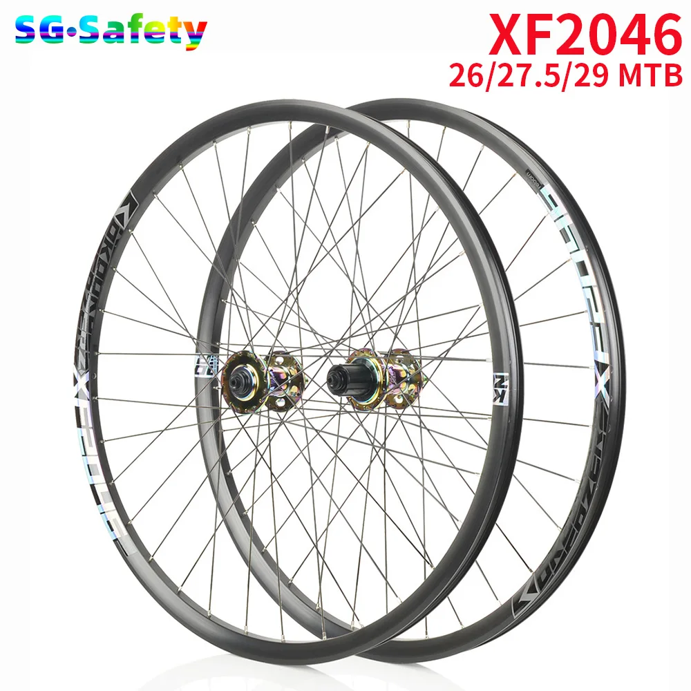 Mountain bike wheelset 26/27.5/29er inch MTB rim 4 Bearing Thru QR XM490PRO hub 8 9 10 11 12speed Wheels