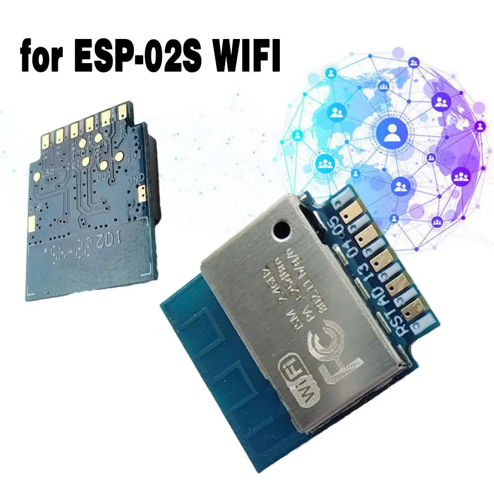 Se07a3d084bc646558cbf97796d4a40845 3 szt. Dla ESP-02S szeregowego bezprzewodowego 2.4G modułu Wifi Transceiver dla inteligentnego domu przemysłowego IoT 1Mbit kompatybilny ESP8266 esp2 S 02S