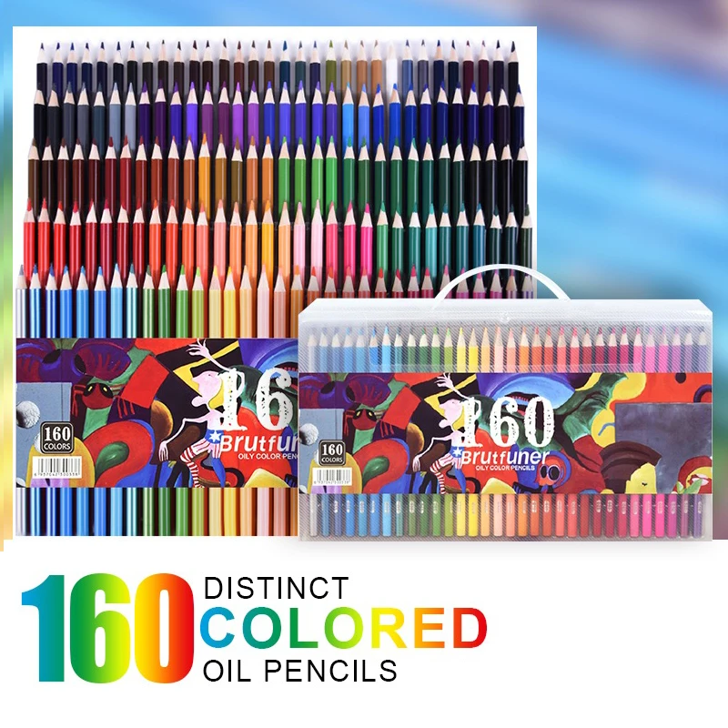 Brutfuner 12/48/72/120/160/180/260 Colors Oil Colored Pencils Set Draw –  The 6ix Art Studio