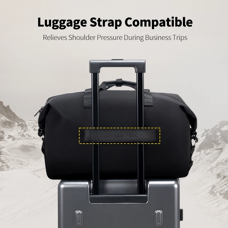OIWAS Reisetasche, stoßfestes Design, wasserdichtes Gepäck, bietet Platz für einen 14-Zoll-Laptop mit extra großem Fassungsvermögen für unterwegs – Detail 8
