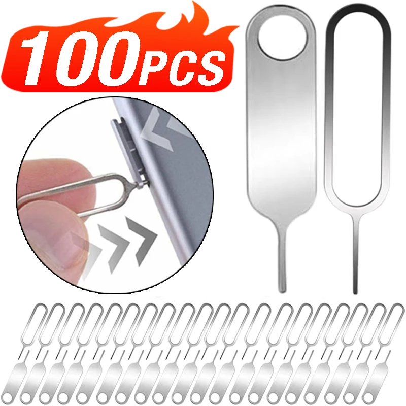 Universal SIM Card Tray Eject Pin Ejector Openning Tool For iPhone iPad HTC Samsung Xiaomi Huawei Sim Card Opener Remover Needle