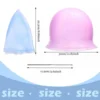 Silicone Cap for Scratches Hair Painting Hat for Scratches Silicone Meches Hair Coloring Hat for Highlighting Hood Hair Dye Cap 2