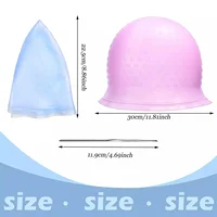Silicone Cap for Scratches Hair Painting Hat for Scratches Silicone Meches Hair Coloring Hat for Highlighting Hood Hair Dye Cap 2