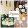 50Pcs Natural Round Shells Slices DIY Hanging Pendant Shells Crafts wall lamp Ornaments with 2 Holes Wind Chimes Jewelry Making 3