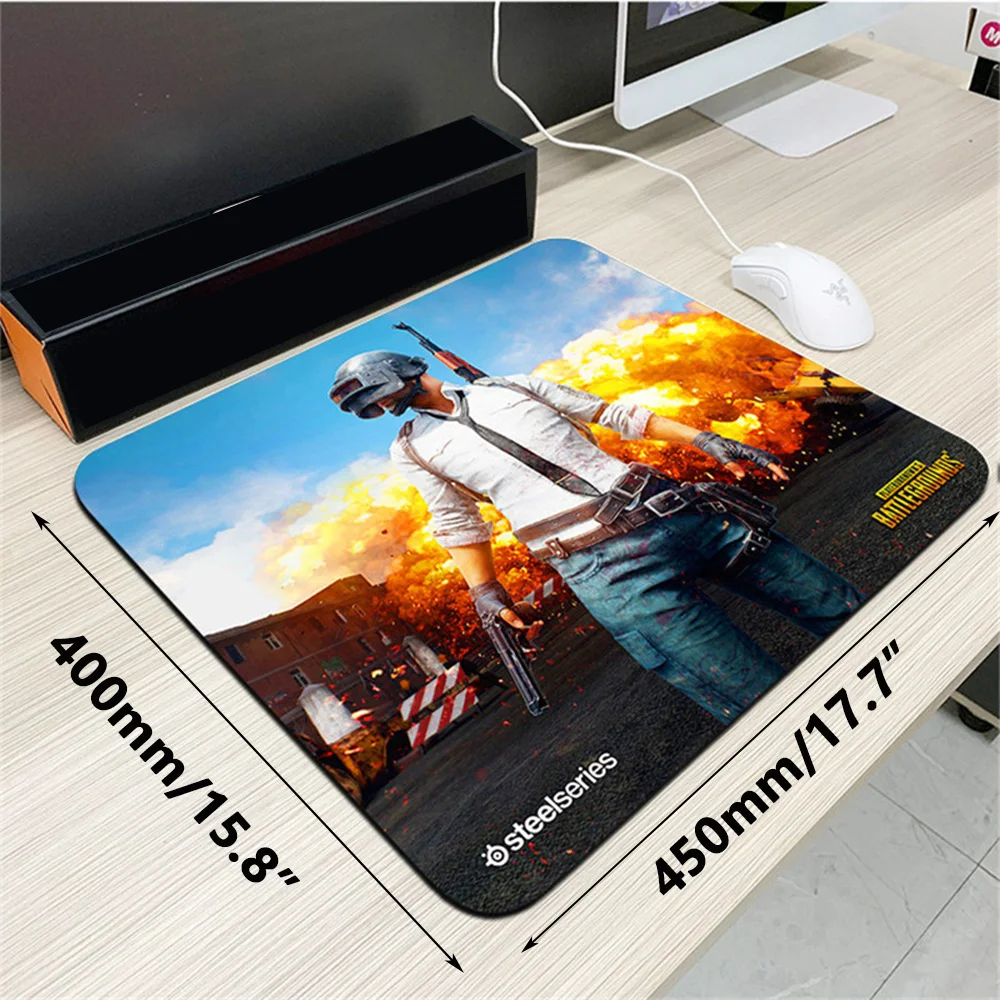 Large Gaming Mouse Pad - Premium 4mm Non-slip Rubber Base with Smooth Surface for Precision Control (450x400mm)