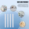 4Pc Drying Rod Stick Diatomite Moisture Absorbing Stick Clean Water Absorption Rod Diatomite Earth Desiccant for Laundry 4