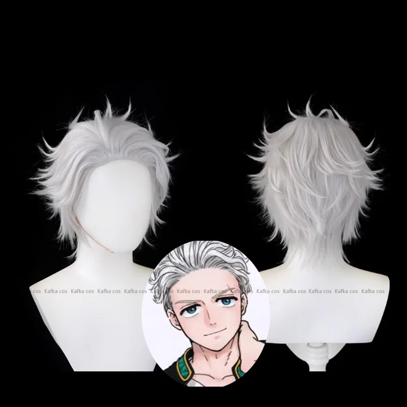 

Парик для косплея хаджим умемия из аниме «ветровка», термостойкий белый, для женщин и мужчин, реквизит для костюмированной игры на Хэллоуин