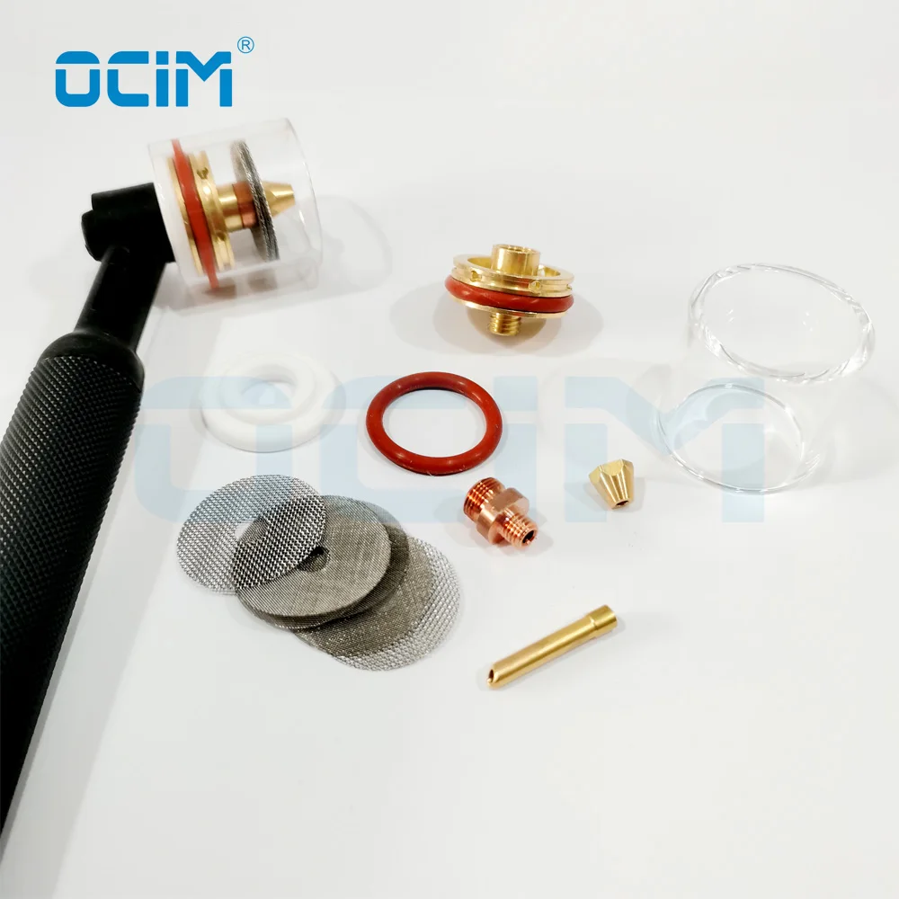 New Split Argon Solder Glass Nozzle Kit for Welding Parts WP9 WP20 WP17 WP18 WP26