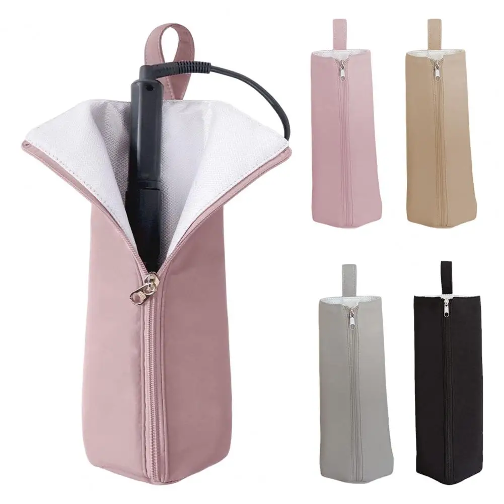 30cm Hair Curling Holder Mat Zipper Closure Heat Resistant Waterproof Portable Multipurpose Travel Bag Tool Outdoor Organizer