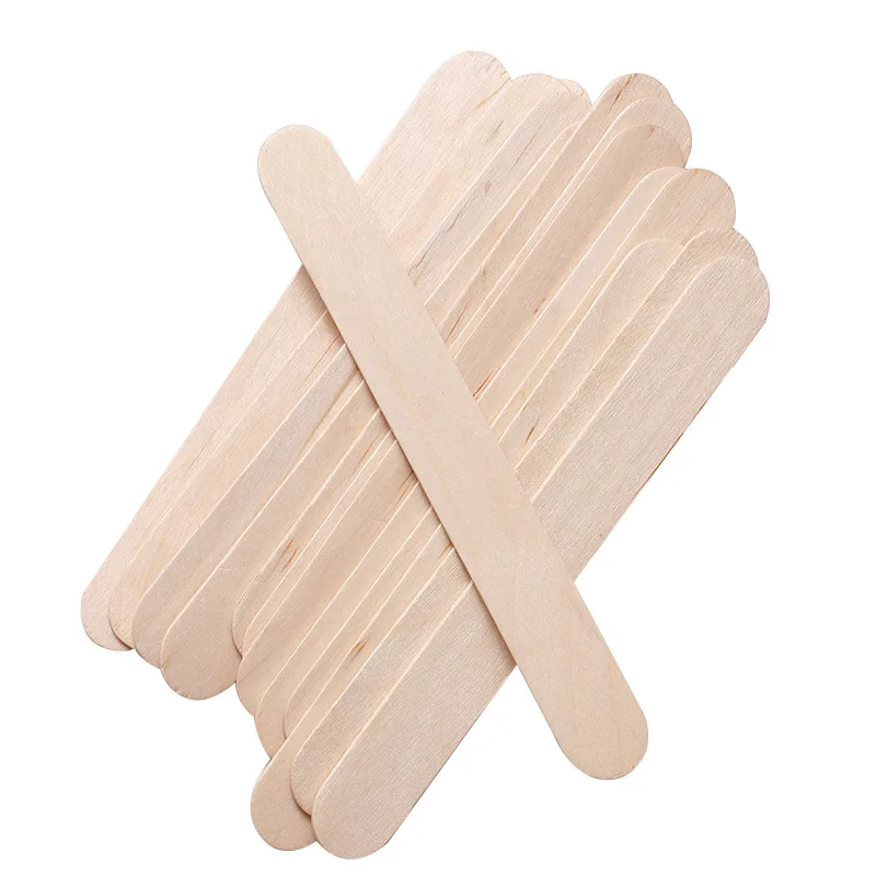 100pcs Disposable Waxing Wooden Tongue Depressor Body Hair Removal Stick Tongue Depressor 3