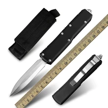 

MT D2 Steel Pocket Survival Folding Knife UTX-85 OTF Automatic Knife Micro Military Tactical Double Action Knife EDC Tool