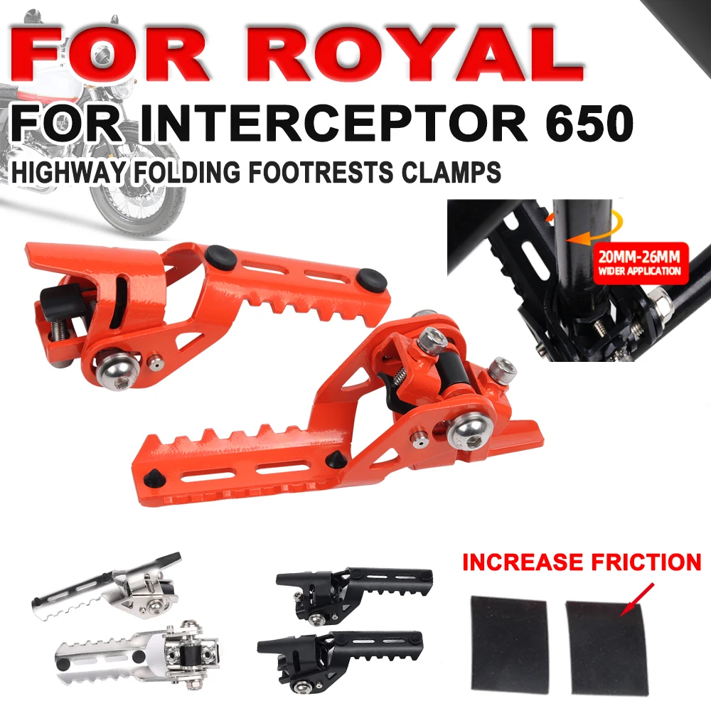 Motorcycle Accessories Royal Enfield Interceptor Folding Footrests
