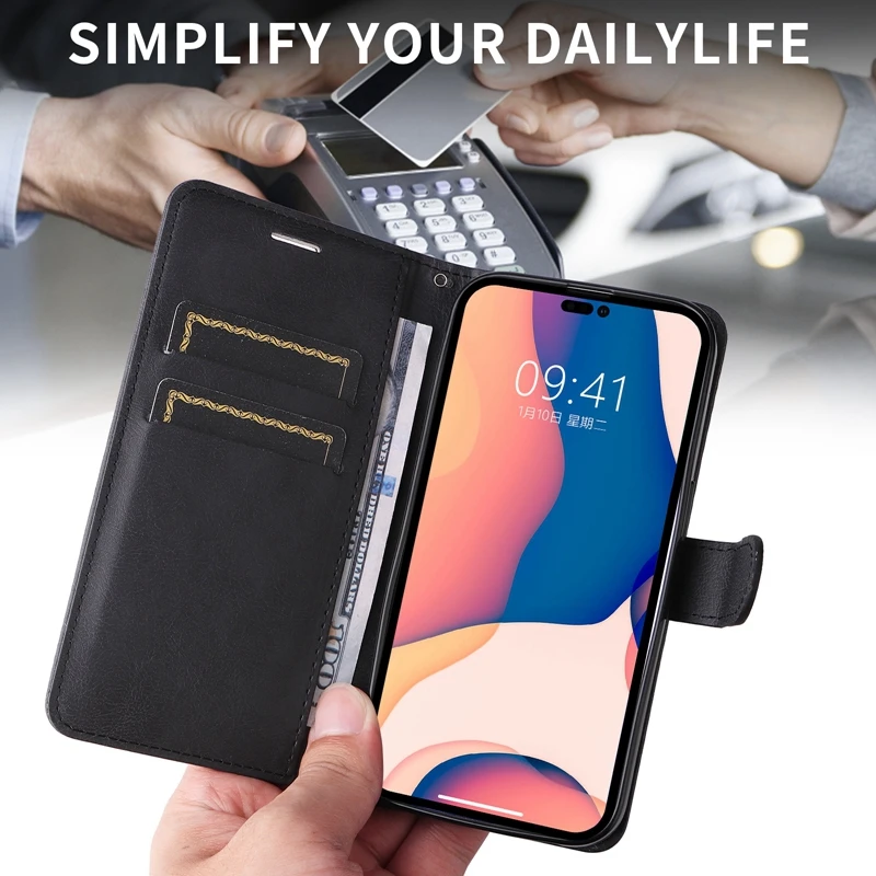 Egyszínű kártya zsebes pénztárca tok Google Pixel 7 Pro 6 6A 6 Pro 5 5A 5 XL 4 4A PU bőr állványtartó Flip Holste_voghion.com