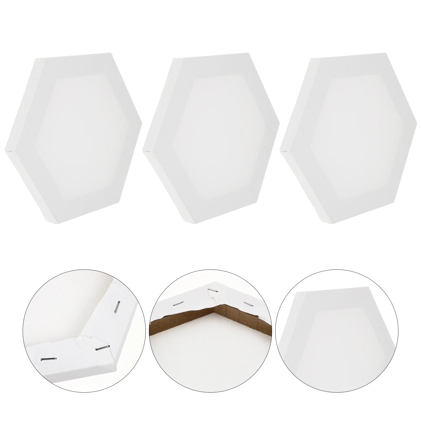 

Painting Canvas for Kids Oil Frame Wood Picture Frames Hexagon Stretched Boards