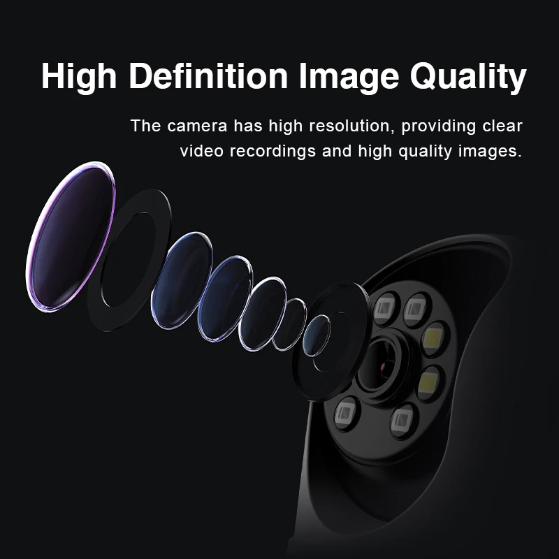 360° Pan & Tilt Pet Dog Camera 2.4GHz WiFi Indoor Security Cam with Two-Way Audio & Night Vision Phone App Baby Monitor for Home 4