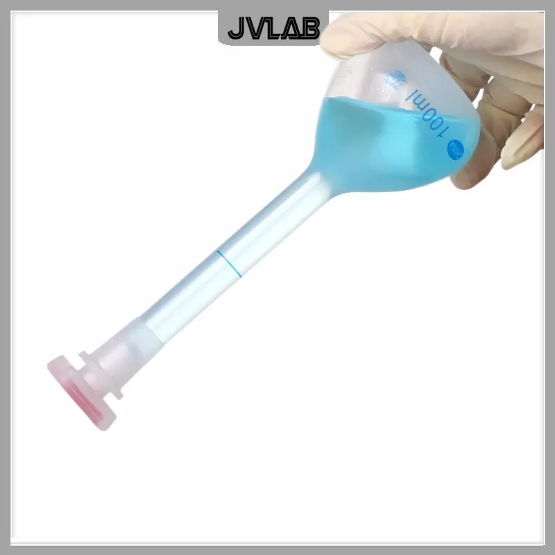 25 ml tot 1000 ml lange nek helder wit plastic maatkolf for vloeistof (Size : 500ml 1pc