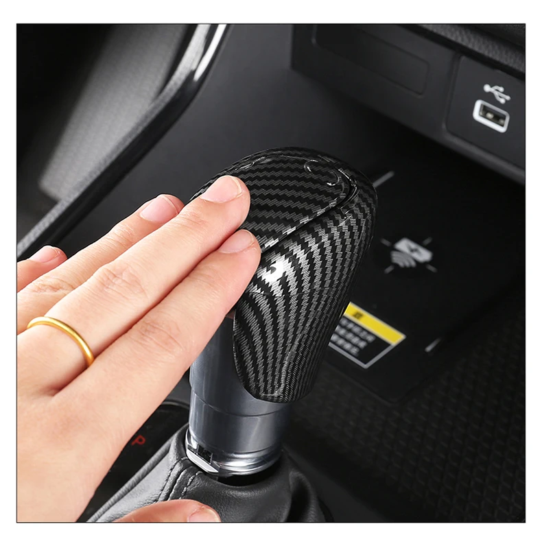 Für Honda HR-V Vezel ZR-V HRV 2021 2022 2023 2024 2025 Auto Schaltknauf Kopf Abdeckung Trim ABS Carbon/helle Schwarz Zubehör – Detail 9