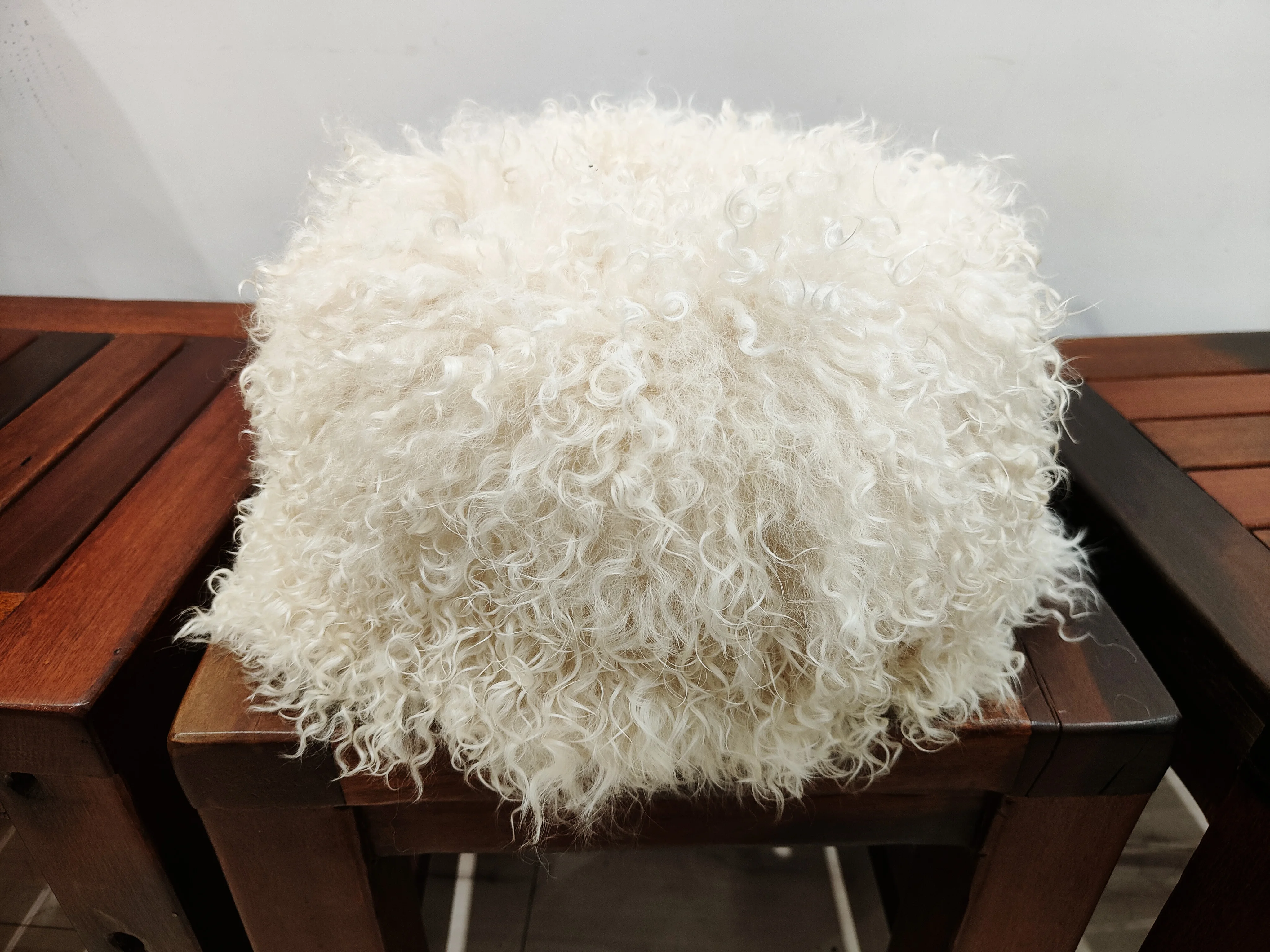 Mens Real Mongolian Lamb Fur Bucket Papakha Hat Winter Warm 