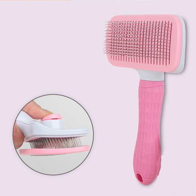 Dog Comb Pet Hair Removal Brush Cats and Dogs Special Comb Beauty Massage Self-cleaning Needle Comb Pet Supplies 5