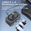 Mindpure USB 3.0 Hub 4 Ports HUB Splitter 4 in 1 with Type C Charge Power for MacBook Pro Air Huawei Mate 30 Docking Station HUB 2