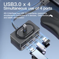 Mindpure USB 3.0 Hub 4 Ports HUB Splitter 4 in 1 with Type C Charge Power for MacBook Pro Air Huawei Mate 30 Docking Station HUB 2