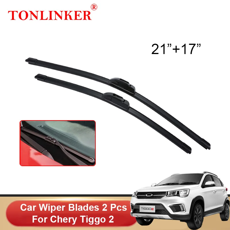 

TONLINKER Car Wiper Blades For Chery Tiggo 2 3X 2017-2020 2021 Model Car Accessories Front Windscreen Wiper Blade Brushes Cutter