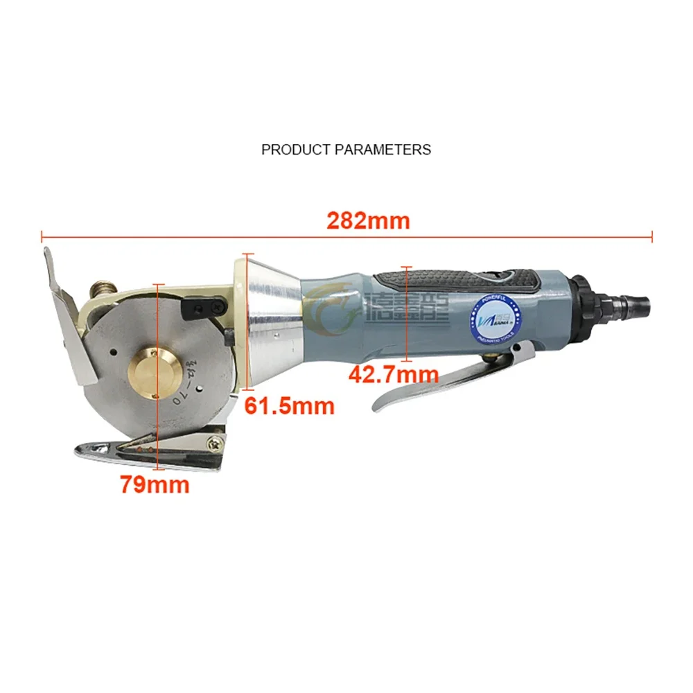 BM-YG9 공압 천 원단 절단기, 휴대용 가죽 절단기, 에어 라운드 나이프 가위, 직경 70mm, 4000RPM