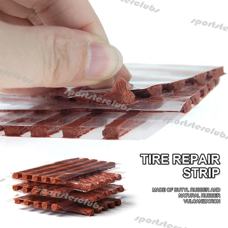 Tire Repair Kit Car Tire Repair Tool Kit DIY Flat Tire Repair Tyre Strips Kit Truck Motorcycle Home Plug Patch Rasper Tool