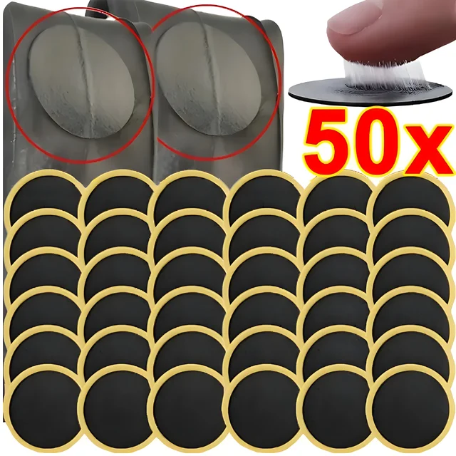 Self Adhesive Bicycle Tire Patch Glue Free Bike Inner Tube Repair Pad Glueless Tires Fixing Tool Cycling Equipment Accessories